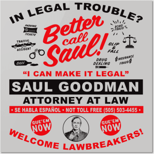 In Legal Trouble Better Call Saul Posters and Art